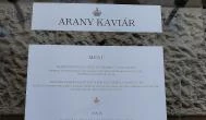 Arany Kaviár Étterem Budapest - Étlap/itallap