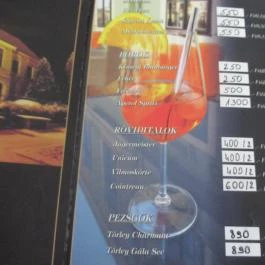 Arany Strucc Cukrászda, Kőszeg - Étlap/itallap