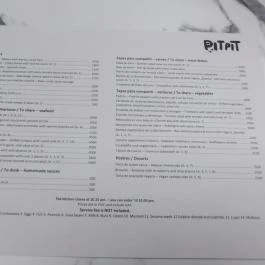 Arquitecto Pitpit Budapest - Étlap/itallap