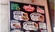 Arriba Taqueria - Széna tér Budapest - Étlap/itallap