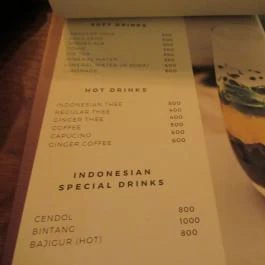 Asli Indonéz Étterem Budapest - Étlap/itallap