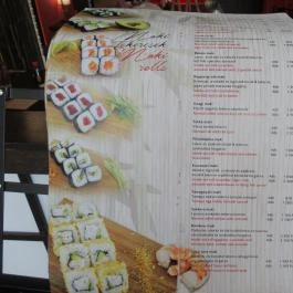 aSushiBár, Budapest - Étlap/itallap