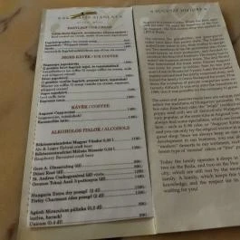 Belvárosi Auguszt Cukrászda Budapest - Étlap/itallap