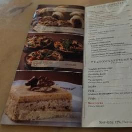 Belvárosi Auguszt Cukrászda Budapest - Étlap/itallap