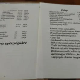 Autós Csárda Makó - Étlap/itallap