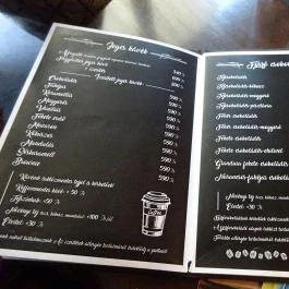 B Caffé Gyöngyös - Étlap/itallap