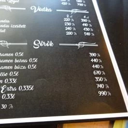 B Caffé Gyöngyös - Étlap/itallap