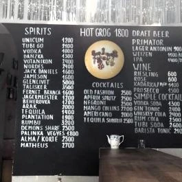 Bårom Bar Budapest - Étlap/itallap