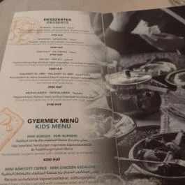 Baalbek - Libanoni Étterem Budapest - Étlap/itallap