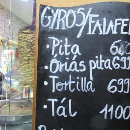 Jimmy Gyros Budapest - Étlap/itallap