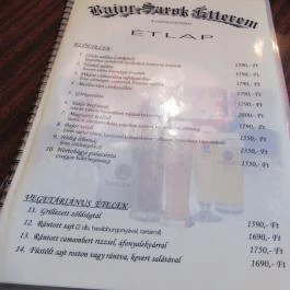 Bajor Sarok Étterem Budapest - Étlap/itallap