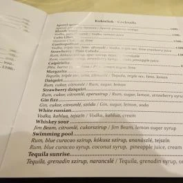 Bali Caffe Budapest - Étlap/itallap