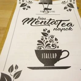 Bálna Bisztró Budapest - Étlap/itallap