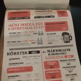 Bamba Marha Burger - Allee Budapest - Étlap/itallap