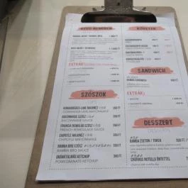 Bamba Marha Burger - Astoria Budapest - Étlap/itallap