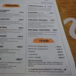 Bamba Marha Burger - Haris köz Budapest - Étlap/itallap