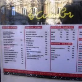 Bambi Eszpresszó Budapest - Étlap/itallap