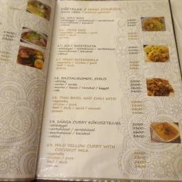 Bangkok Thai Étterem Budapest - Étlap/itallap