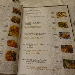 Bangkok Thai Étterem Budapest - Étlap/itallap