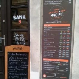 Bank3 Palacsinta Bár, Budapest - Étlap/itallap