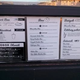 Bao Box Budapest - Étlap/itallap