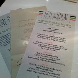 Barabás Bistro & Cafe, Budapest - Étlap/itallap