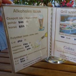 Barbakán Kávézó Fonyód - Étlap/itallap