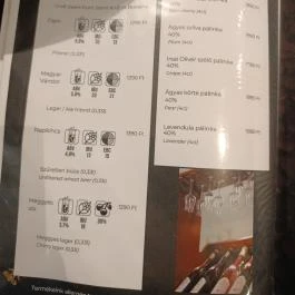 Baristum Kávézó, Budapest - Étlap/itallap