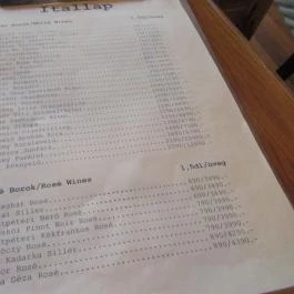 BárKA Borbár Budapest - Étlap/itallap