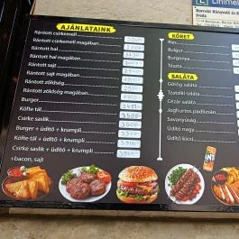 Bartók Kebab, Budapest - Étlap/itallap