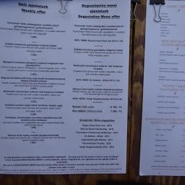 Bazaar Restaurant Eclectica, Budapest - Étlap/itallap