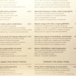 Bazilika Kávéház & Étterem, Budapest - Étlap/itallap