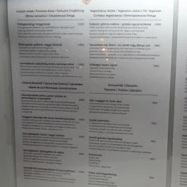 Bazilika Kávéház & Étterem, Budapest - Étlap/itallap