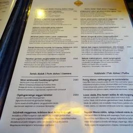 Bazilika Kávéház & Étterem, Budapest - Étlap/itallap