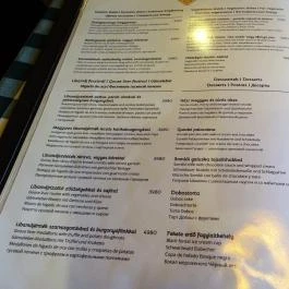 Bazilika Kávéház & Étterem, Budapest - Étlap/itallap