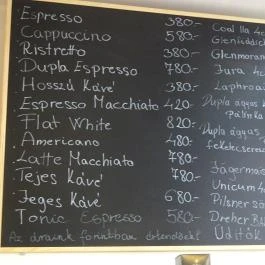 Beau Monde Caffe Budapest - Étlap/itallap
