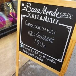 Beau Monde Caffe Budapest - Étlap/itallap