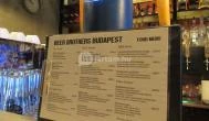 Beer Brothers Budapest - Étlap/itallap