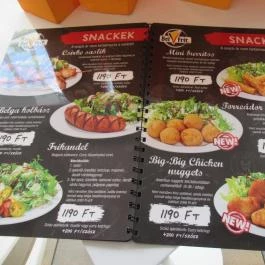 Belfrit - Mammut I. Budapest - Étlap/itallap