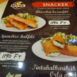 Belfrit - Pólus Center, Budapest - Étlap/itallap