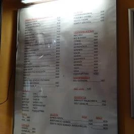 Beli Diner, Miskolc - Étlap/itallap