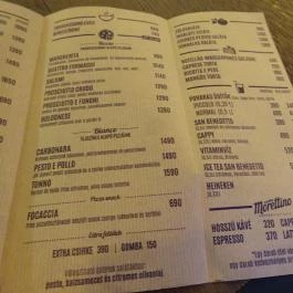 Bellozzo - Corvin Plaza Budapest - Étlap/itallap