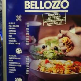 Bellozzo - WestEnd City Center Budapest - Étlap/itallap