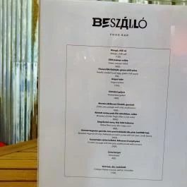 Beszálló Food Bar Budapest - Étlap/itallap