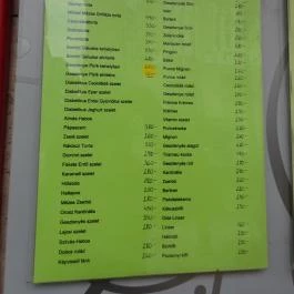 Betti Cukrászda Zalaegerszeg - Étlap/itallap