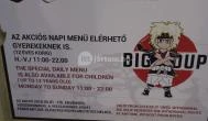 Big Soup Ramen Bar Budapest - Étlap/itallap