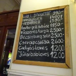 Bistro Cochon Budapest - Étlap/itallap