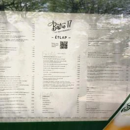 Bistro17 Budapest - Étlap/itallap