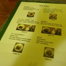 Biwako Japán Étterem Budapest - Étlap/itallap