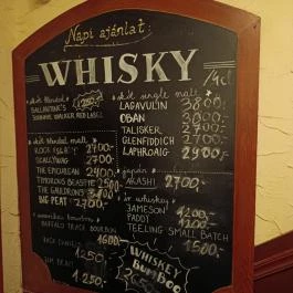 Black Dog Pub - Lágymányosi utca Budapest - Étlap/itallap